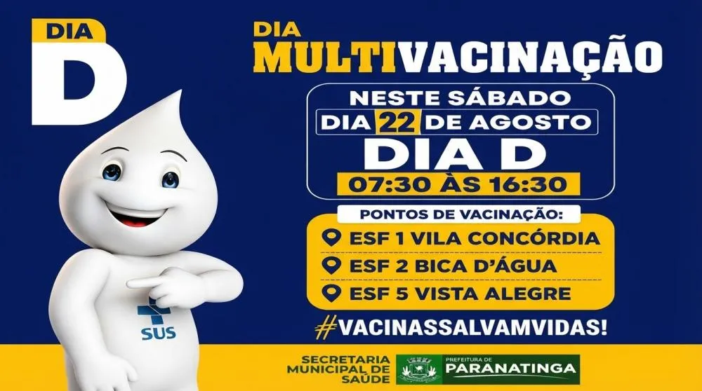 Paranatinga realiza Dia D de Multivacinação em vários PSFs